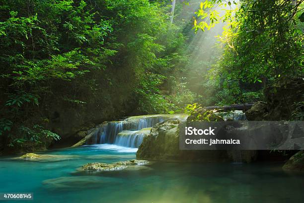 Erawan Waterfall Stock Photo - Download Image Now - Waterfall, Nature, River