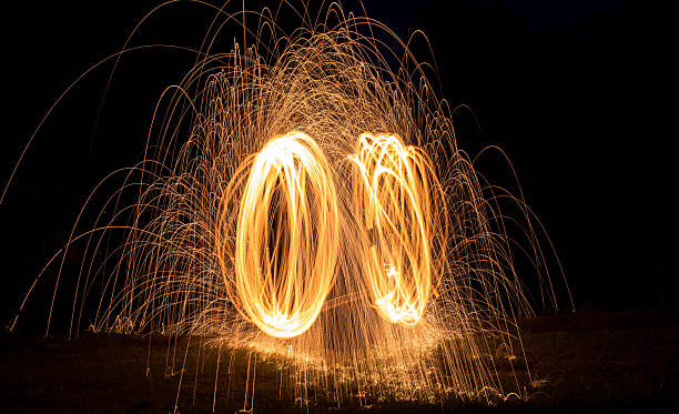 istock Hot Glowing Sparks Ring of Fire 470611038