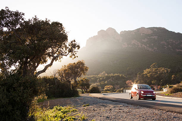 Exploring the countryside by car