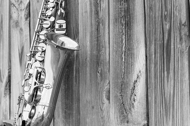 istock Saxophone Wooden fence 470614504