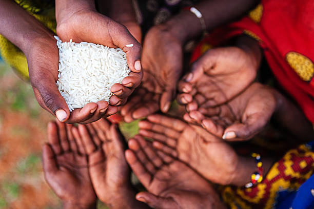 istock Hands of poor - asking for food, Africa 470615764