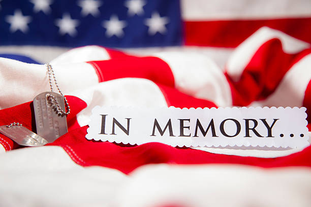 istock Military dog tags beside 