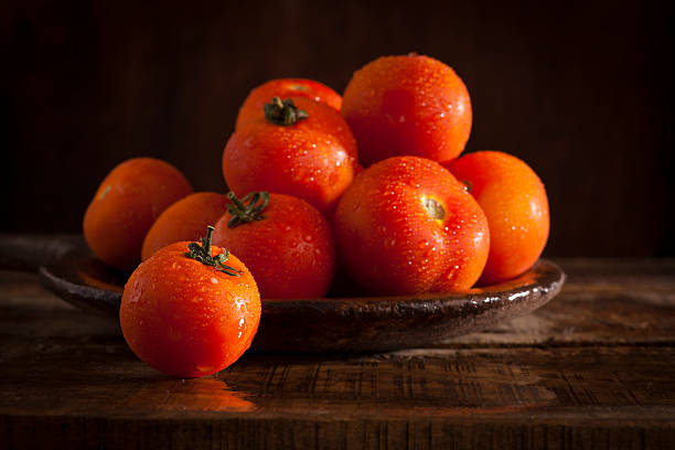 Fresh tomatoes stock photo