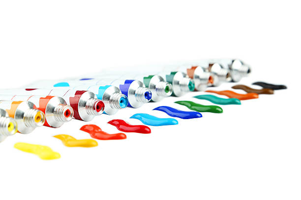 istock Colorful acrylic paints in tubes 470617962