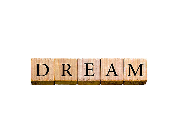 istock Word DREAM isolated on white background with copy space 470622754