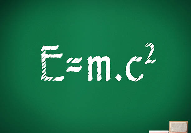 Energy Formula Einstein's famous formula.. joule stock illustrations