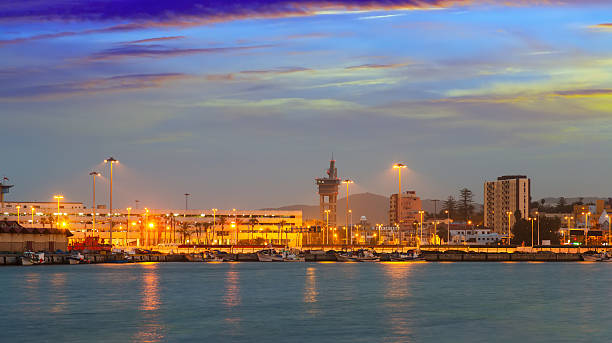 istock Port side of Algeciras  in twilight 470624540