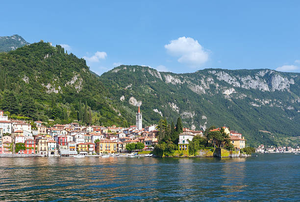 istock Town on Lake Como summer coast (Italy). 470627327