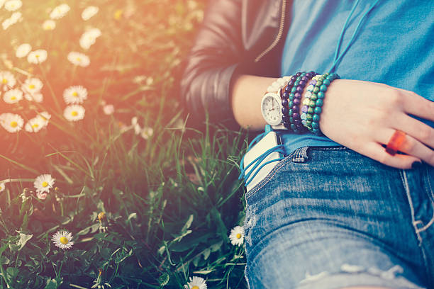 istock Girl resting among nature 470627474