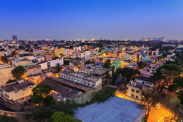 Photo of Bangalore City skyline, India