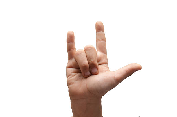 Love word kid hand spelling ASL american language sign Love word  kid hand spelling ASL american language sign on white background american sign language photos stock pictures, royalty-free photos & images