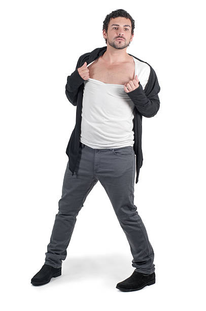 istock Man ripping his shirt 470631739