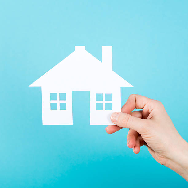 istock Hand holding Paper House 470632888