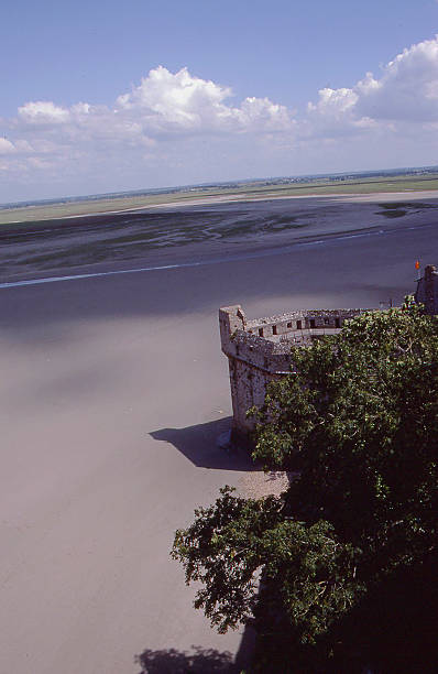 istock View over Tidal Flats Lowtide from Mont Saint-Michel Brittany Fance 470633328