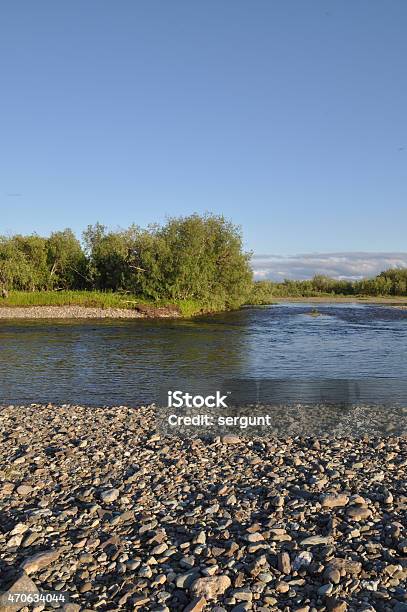 The Polar Urals Pebble River Banks Stock Photo - Download Image Now - 2015, Arctic, At The Edge Of