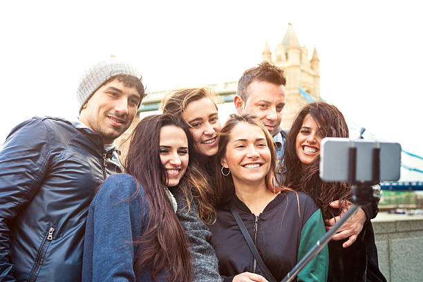 istock Friends taking a selfie in London Tower Bridge 470634484