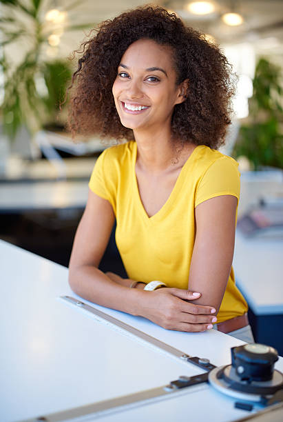 istock She brightens up the workplace with her smile 470635210