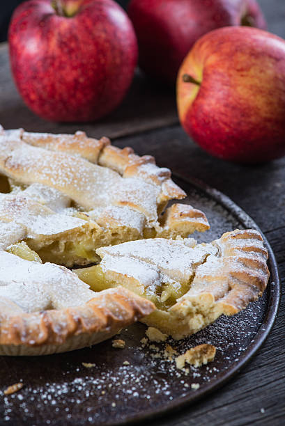 istock homemade apple pie and fresh fruits 470636344