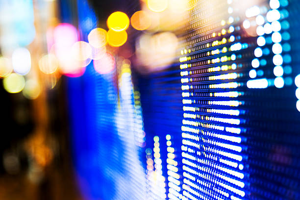 istock Stock market price display 470639596