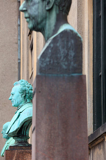 istock bust of Danish biologist Japetus Steenstrup in Copenhagen 470640018