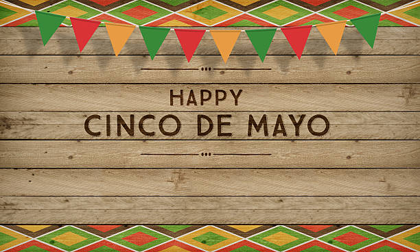 cinco de mayo, usa mexicana celebración, fondos.   madera con texto - circa 5th century fotografías e imágenes de stock