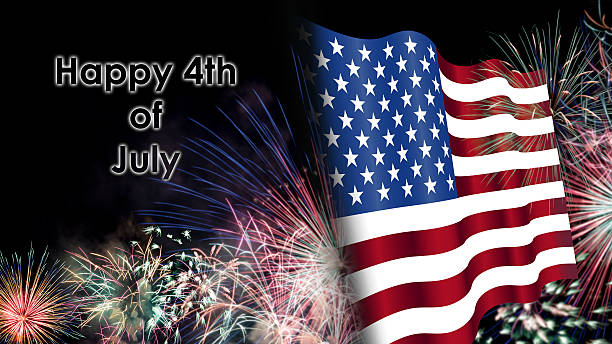 istock Fourth of July, Background, Fireworks, USA themed composites 470640792