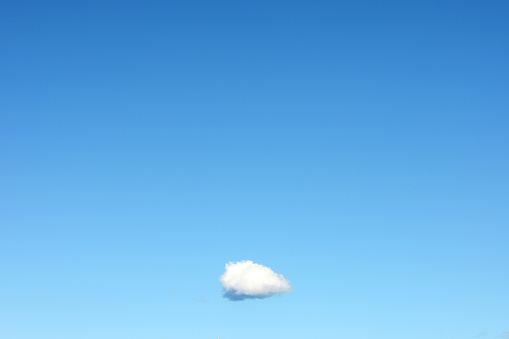 A Single Cloud in Clear Blue Sky