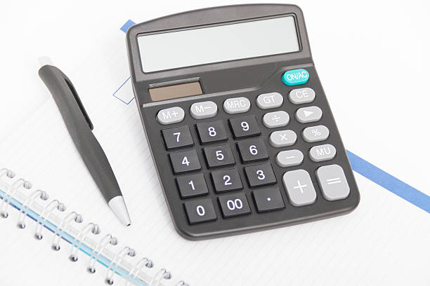 istock Business concept with calculator, pen and notebook 470642284