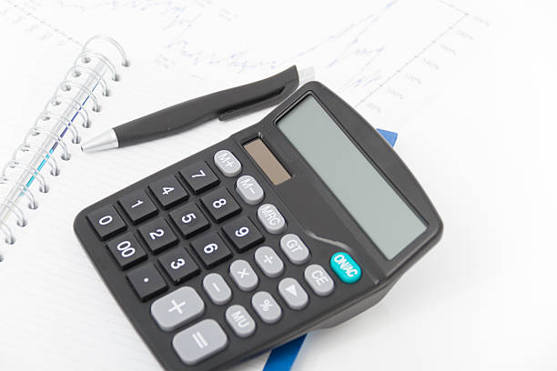 istock Business concept with calculator, pen and notebook 470642572