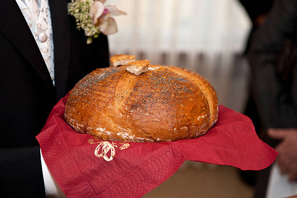 istock Traditional loaf of bread at the wedding 470644314