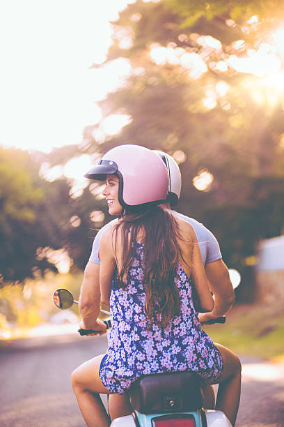istock Couple on a scooter enjoying a summer road trip 470647612
