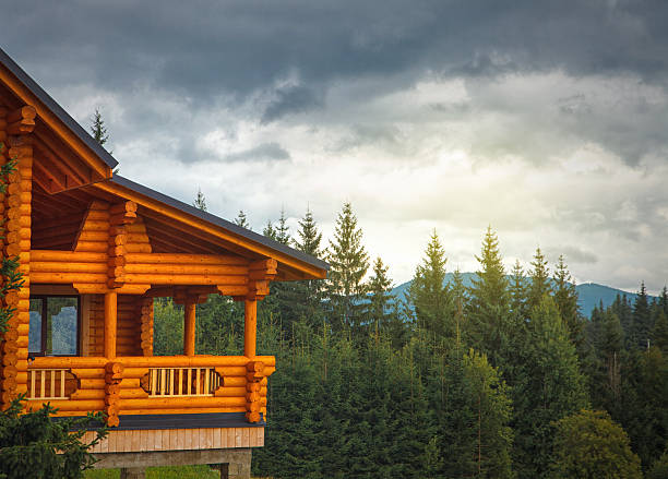 istock wooden cottage in the mountains 470649854