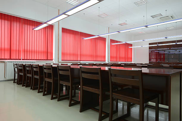 istock Interior of a library reading room 470650326