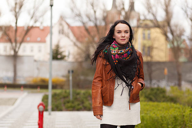 istock Young stylish woman in a city 470651012