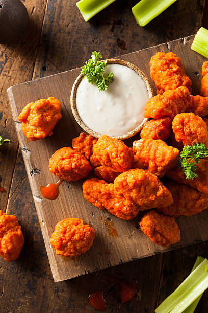 istock Hot and Spicy Boneless Buffalo Chicken Wings 470656598