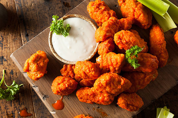 istock Hot and Spicy Boneless Buffalo Chicken Wings 470656602