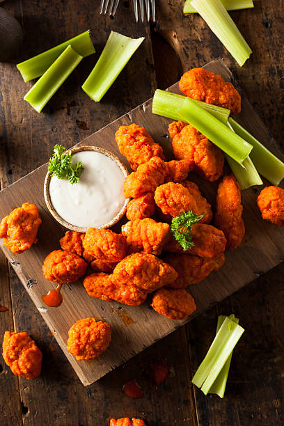 istock Hot and Spicy Boneless Buffalo Chicken Wings 470656606
