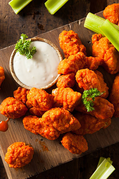 istock Hot and Spicy Boneless Buffalo Chicken Wings 470656610