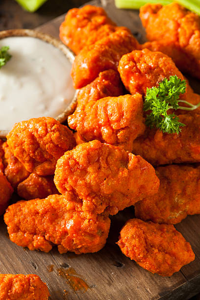 istock Hot and Spicy Boneless Buffalo Chicken Wings 470657764
