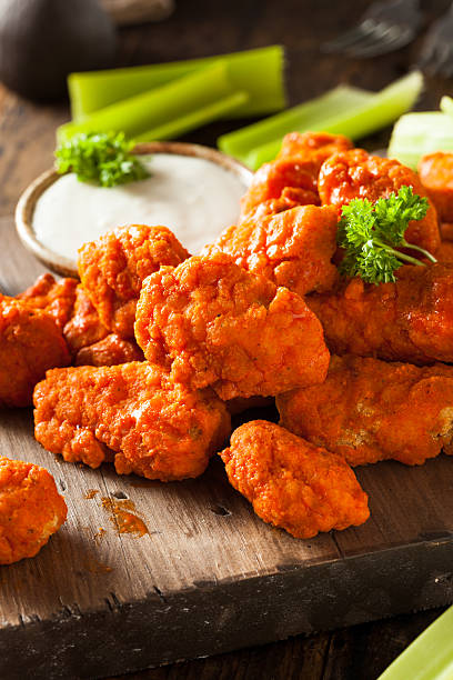 istock Hot and Spicy Boneless Buffalo Chicken Wings 470657770
