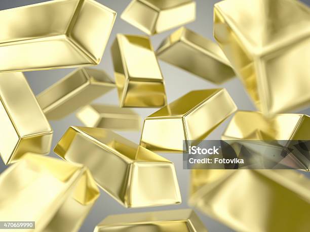 Gold Ingots Stock Photo - Download Image Now - 2015, Currency, Finance