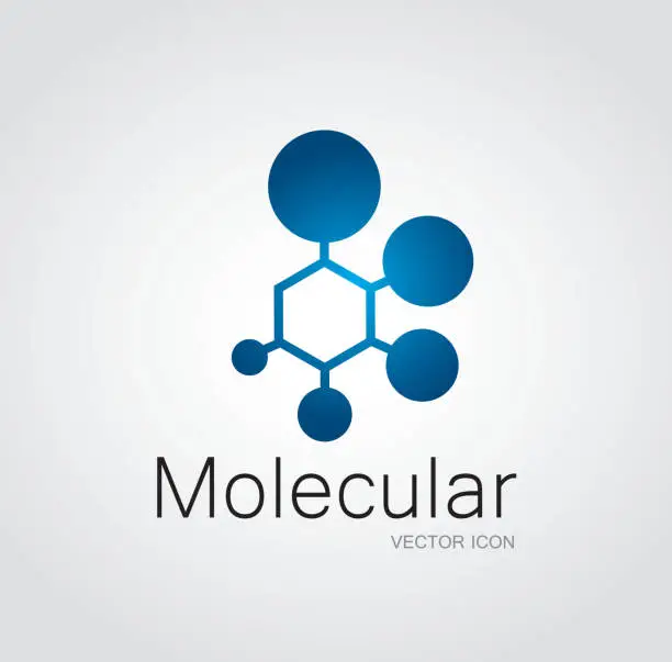 Vector illustration of Molecular symbol