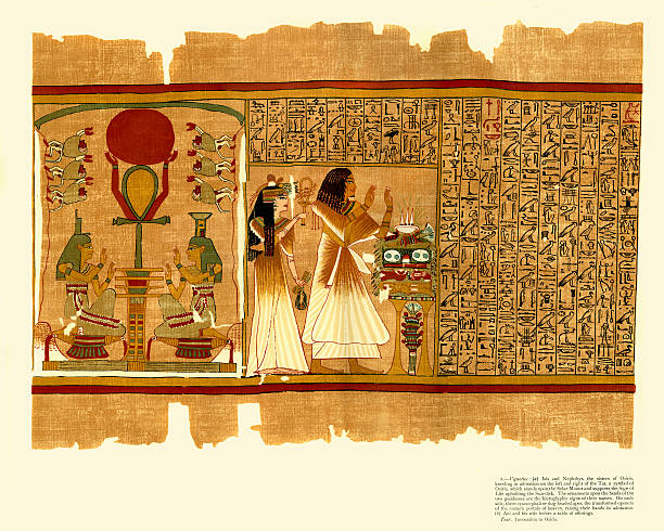 istock Ancient Egyptian Papyrus of Ani - Book of the Dead 470665248