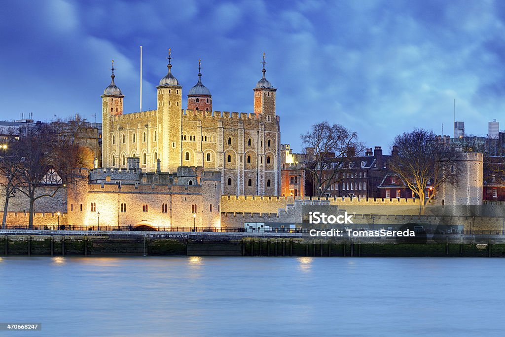 Tower of London at night, UK Tower of London Stock Photo