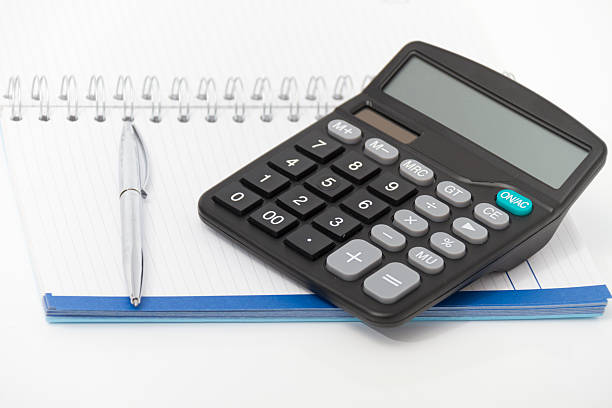 istock Business concept with calculator, pen and notebook 470668786