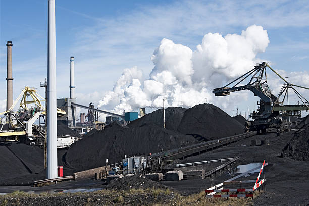 istock Metal plant industry view 470669386