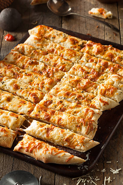 istock Homemade Cheesy Breadsticks with Marinara 470669686