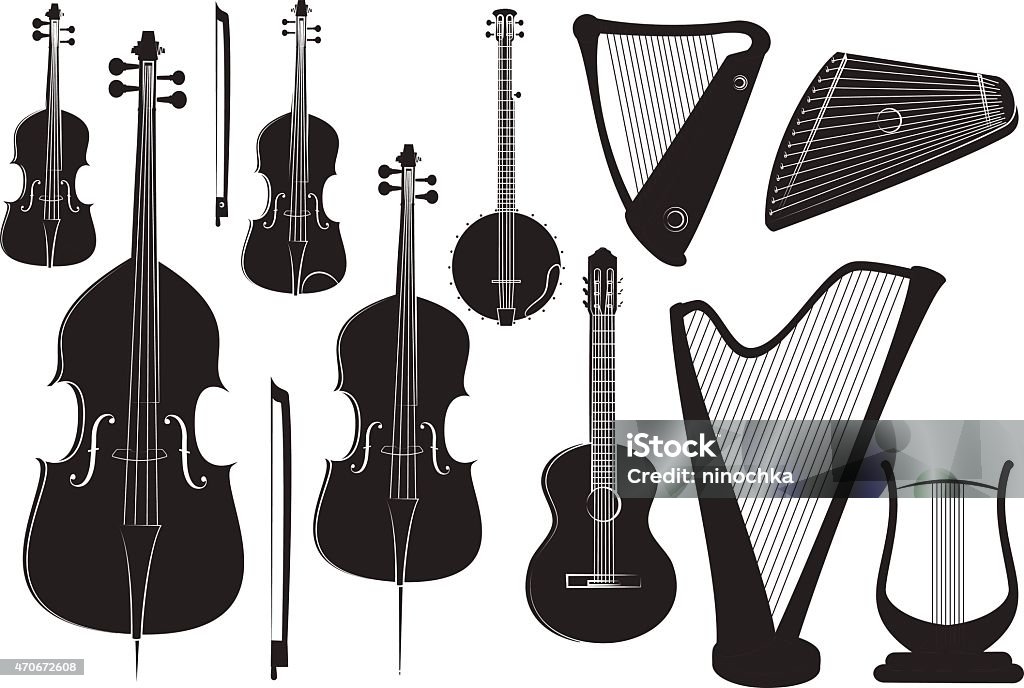 String Instruments Clipart String Instruments Stock Illustration - Download Image Now - Classical ...