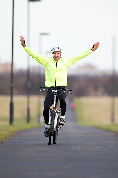istock Man Riding Bike 470673897