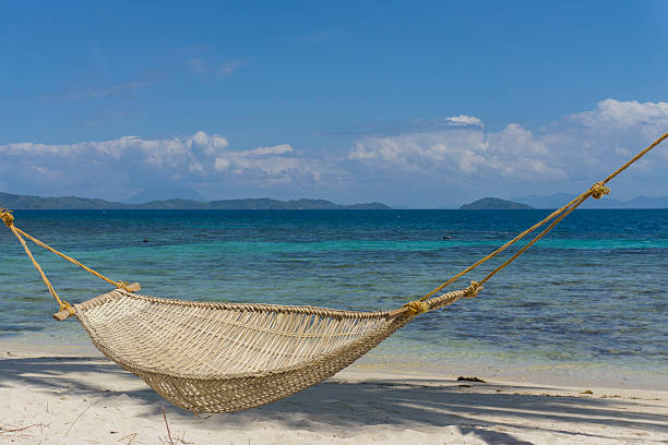 istock Hammock on a tropical paradise island 470673994